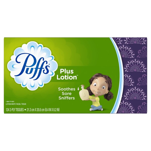 Puffs Puffs 124 ct Facial Tissue 037000393467 - main